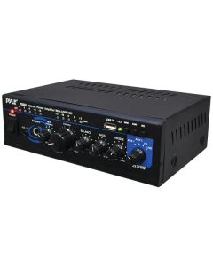Pyle Home PTAU45 120-Watt x 2 Stereo Power Amp with USB Reader