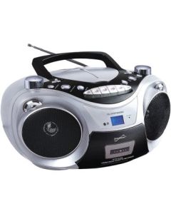 Supersonic SC-739BT SLV Portable Bluetooth Audio System (Silver)