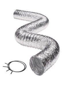 Deflecto F0408MSX/30 Aluminum Duct (Supurr-Flex transition ducting; 8ft)