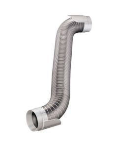 Deflecto HUPK8WA/4 Easy-Connecting Semi-Rigid Dryer Vent Hookup Kit, 8ft