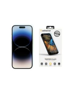 cellhelmet Temp-i15Plus-67-300 Tempered Glass Screen Protector with $300 Coverage (iPhone 15 Plus)